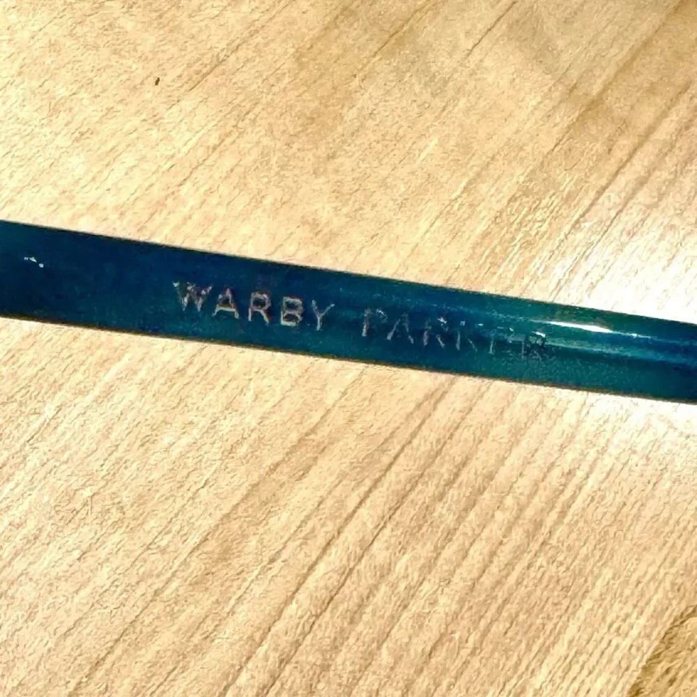 Warby Parker Benson Eyeglasses. Blue.